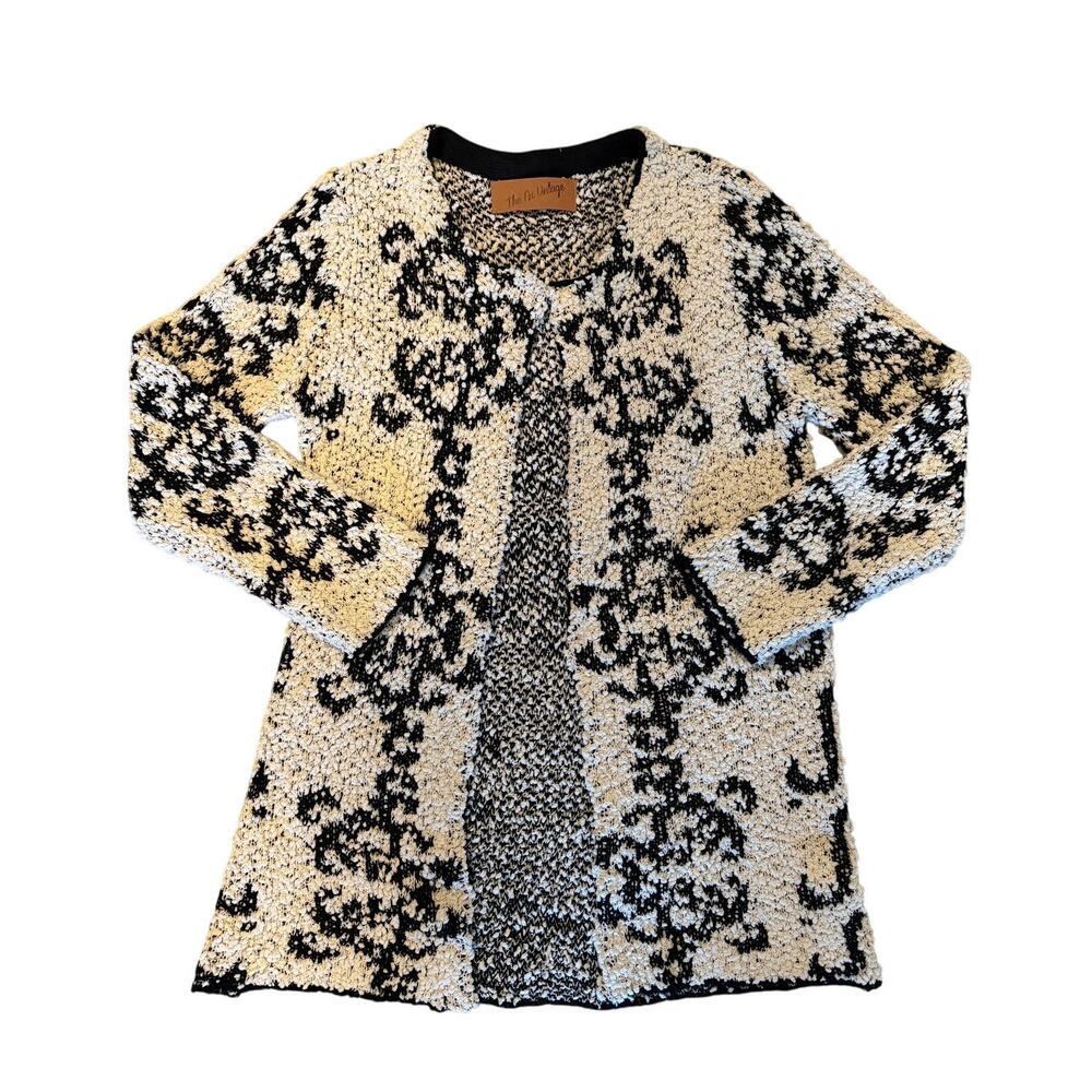 The Nu Vintage Chunky Weave Open Front Cardigan, Women's Size M